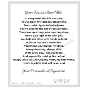 Poem for Girlfriend or Boyfriend
