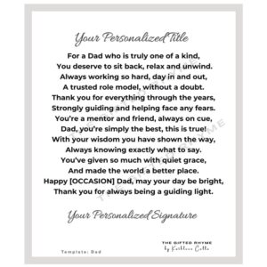 Poem for Dad