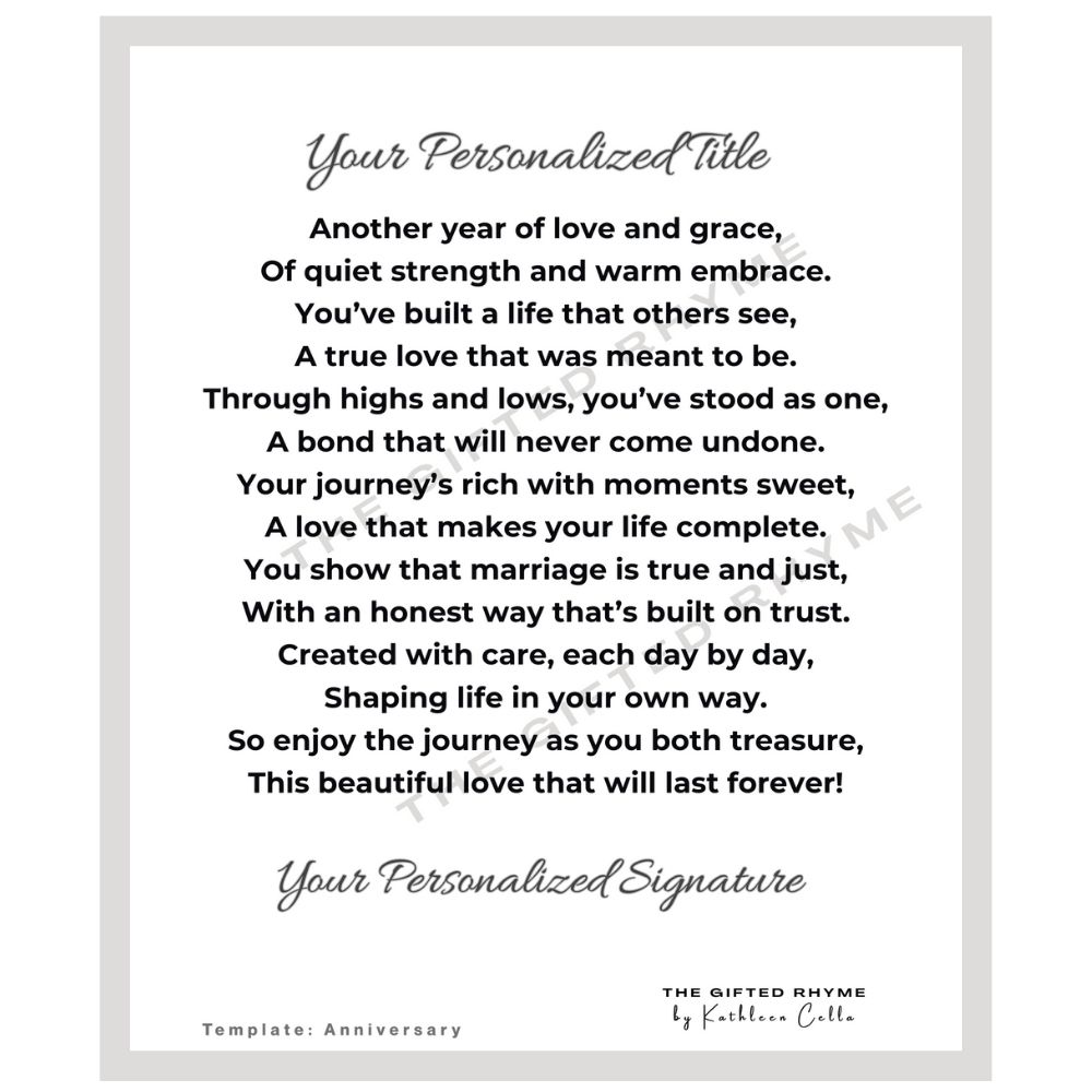 Poem for Anniversary - Image 2
