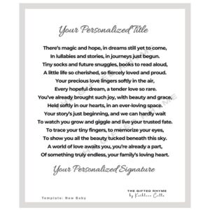 Poem for New Baby